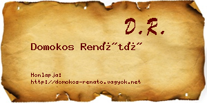 Domokos Renátó névjegykártya